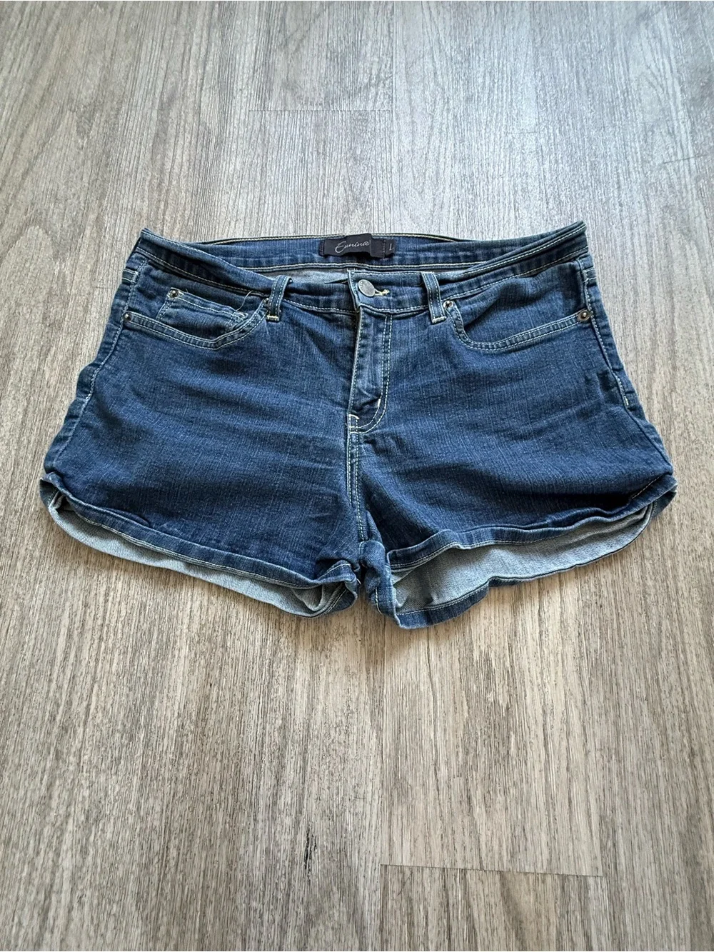 Eunina Dark Blue Denim Shorts - Women's